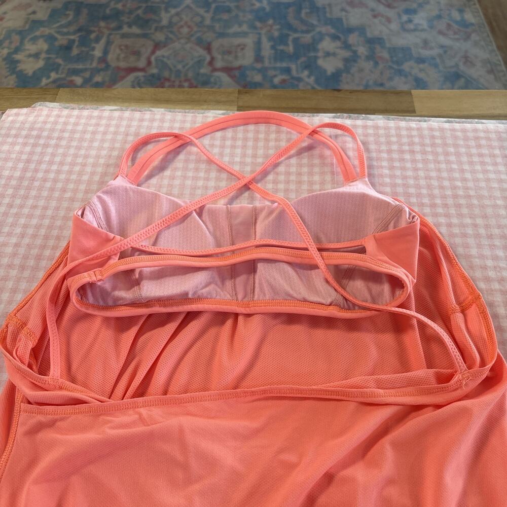 Coral Lululemon Flo And Go Tank Top Size 6 - Picture 8 of 10